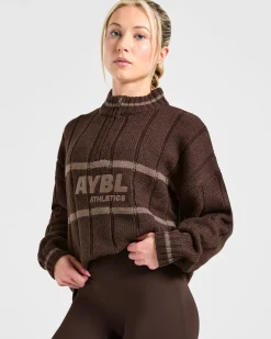 Athletics Oversized Knitted 1/4 Zip