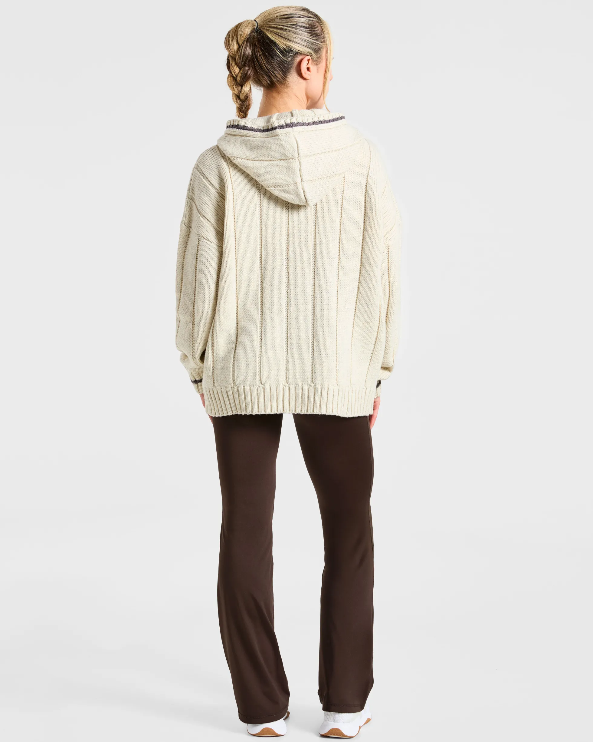 Athletics Oversized Knitted Hoodie