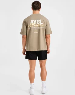 Athletics Script Oversized T Shirt