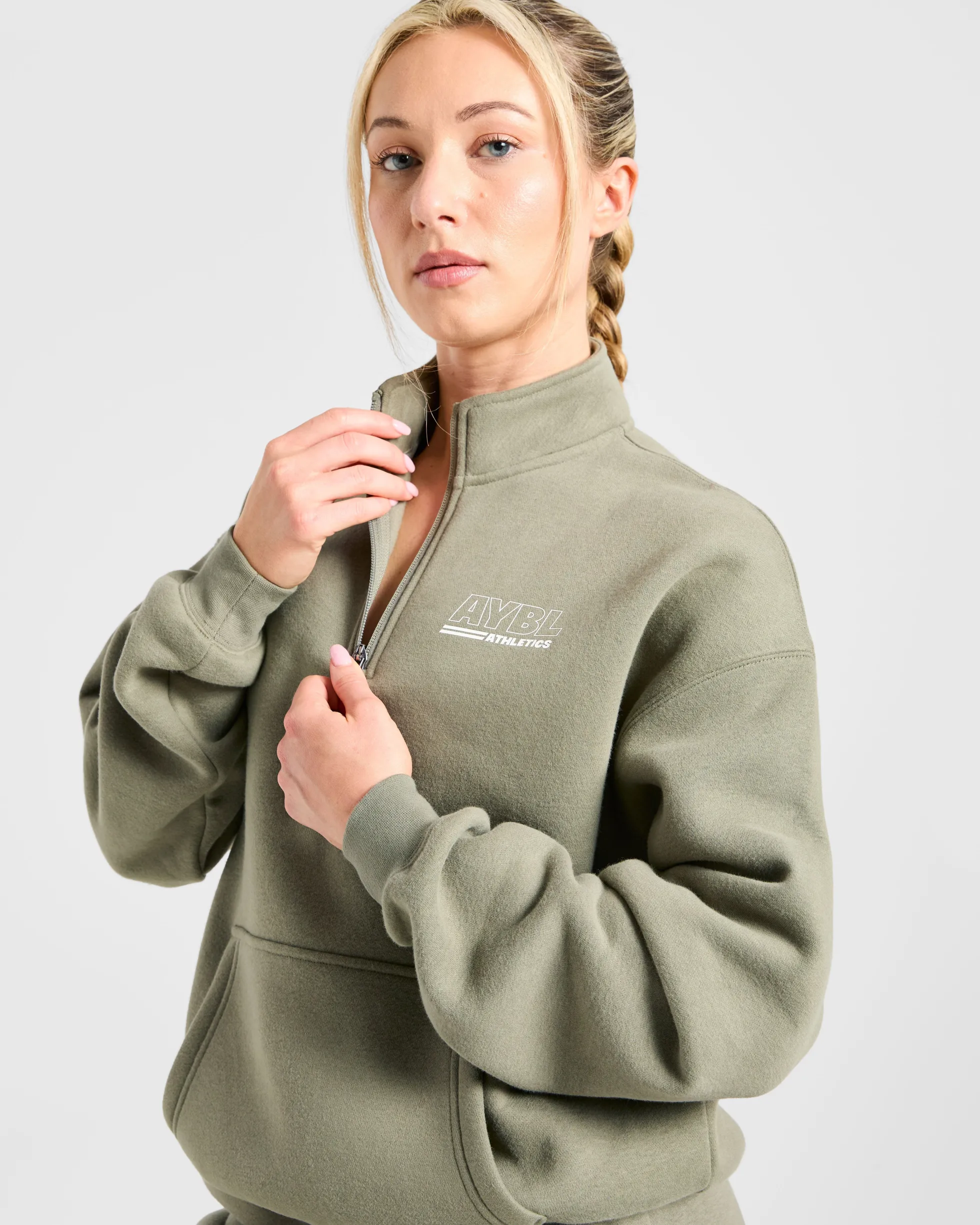Athletics Track Oversized 1/4 Zip Pullover