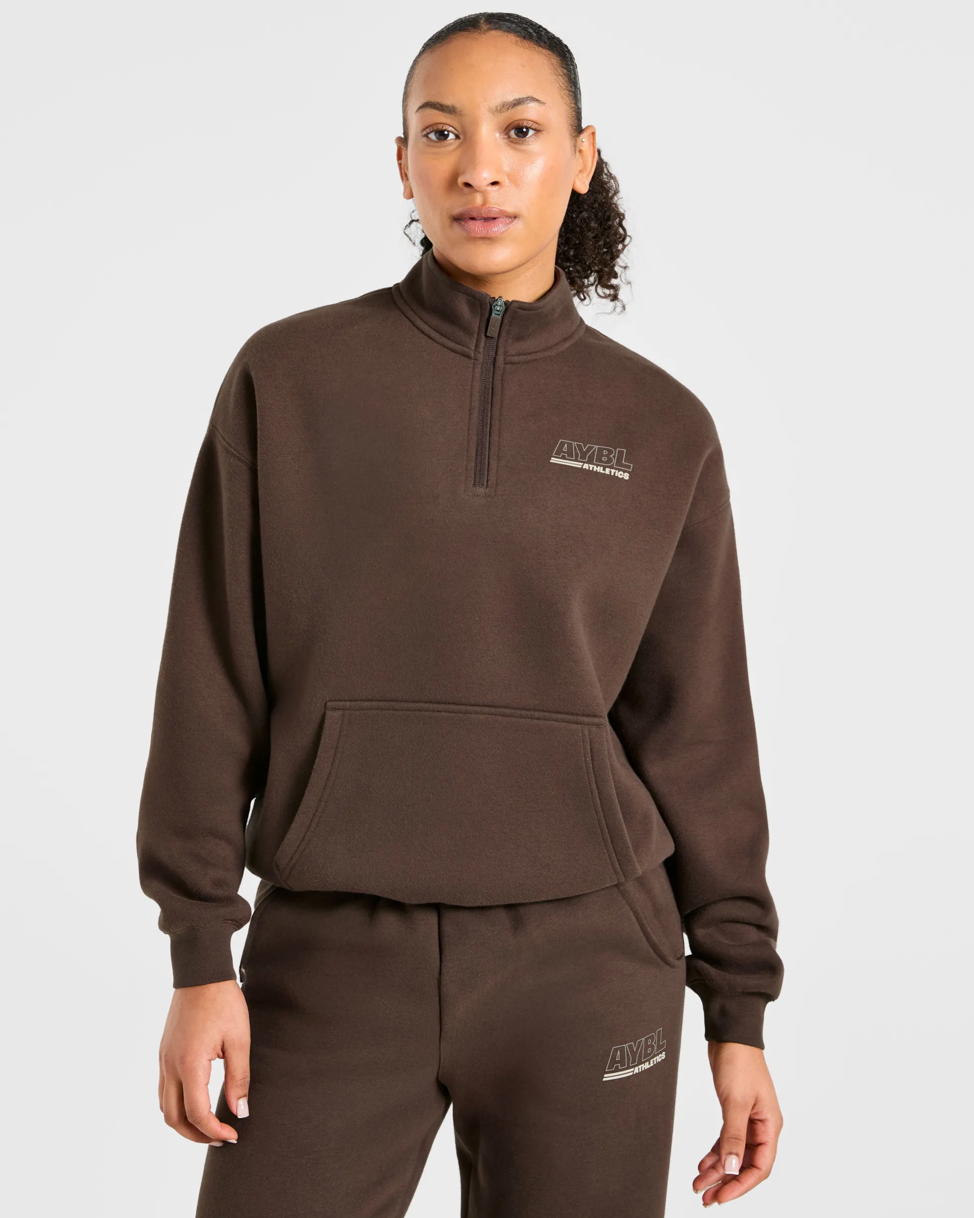Athletics Track Oversized 1/4 Zip Pullover