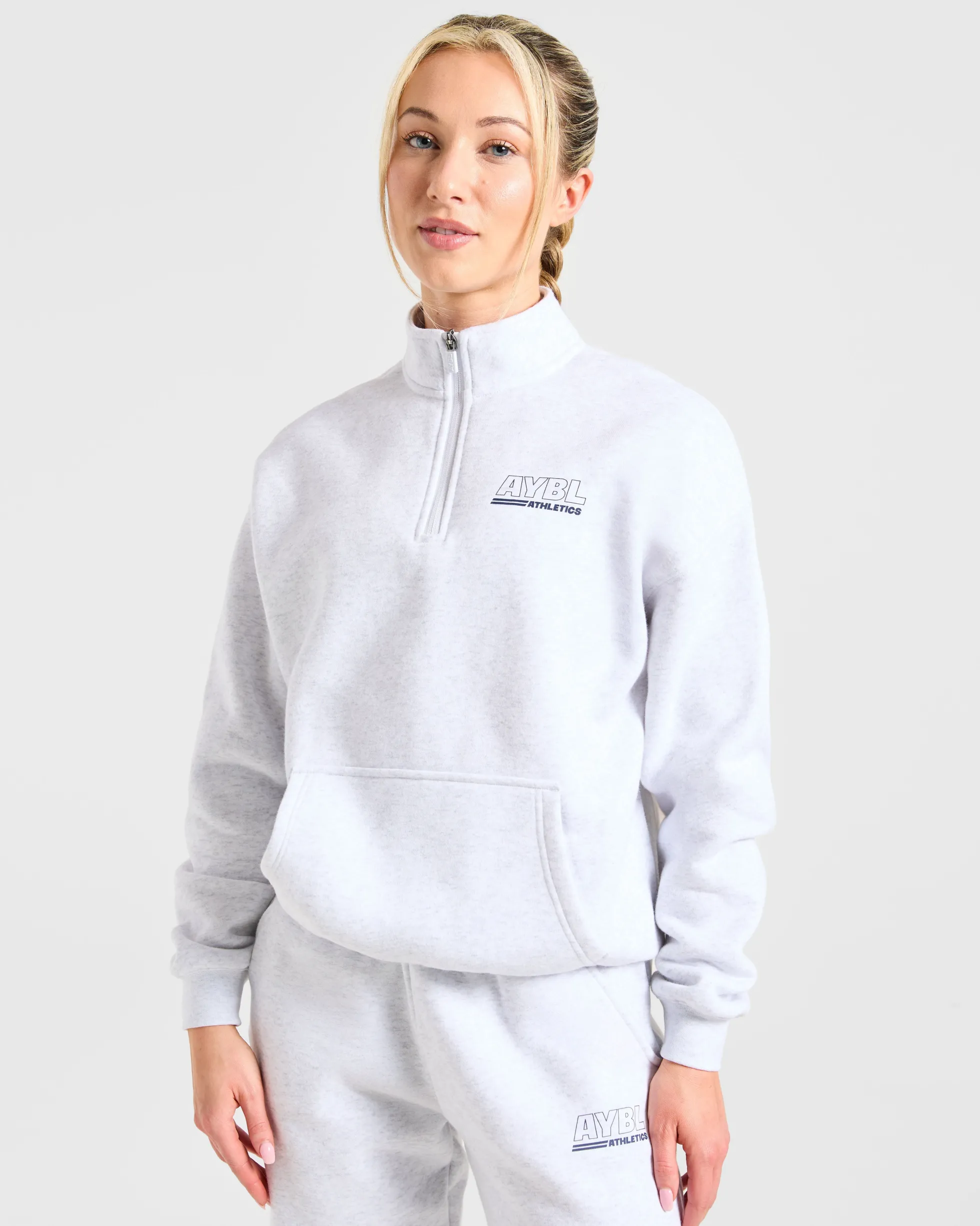 Athletics Track Oversized 1/4 Zip Pullover