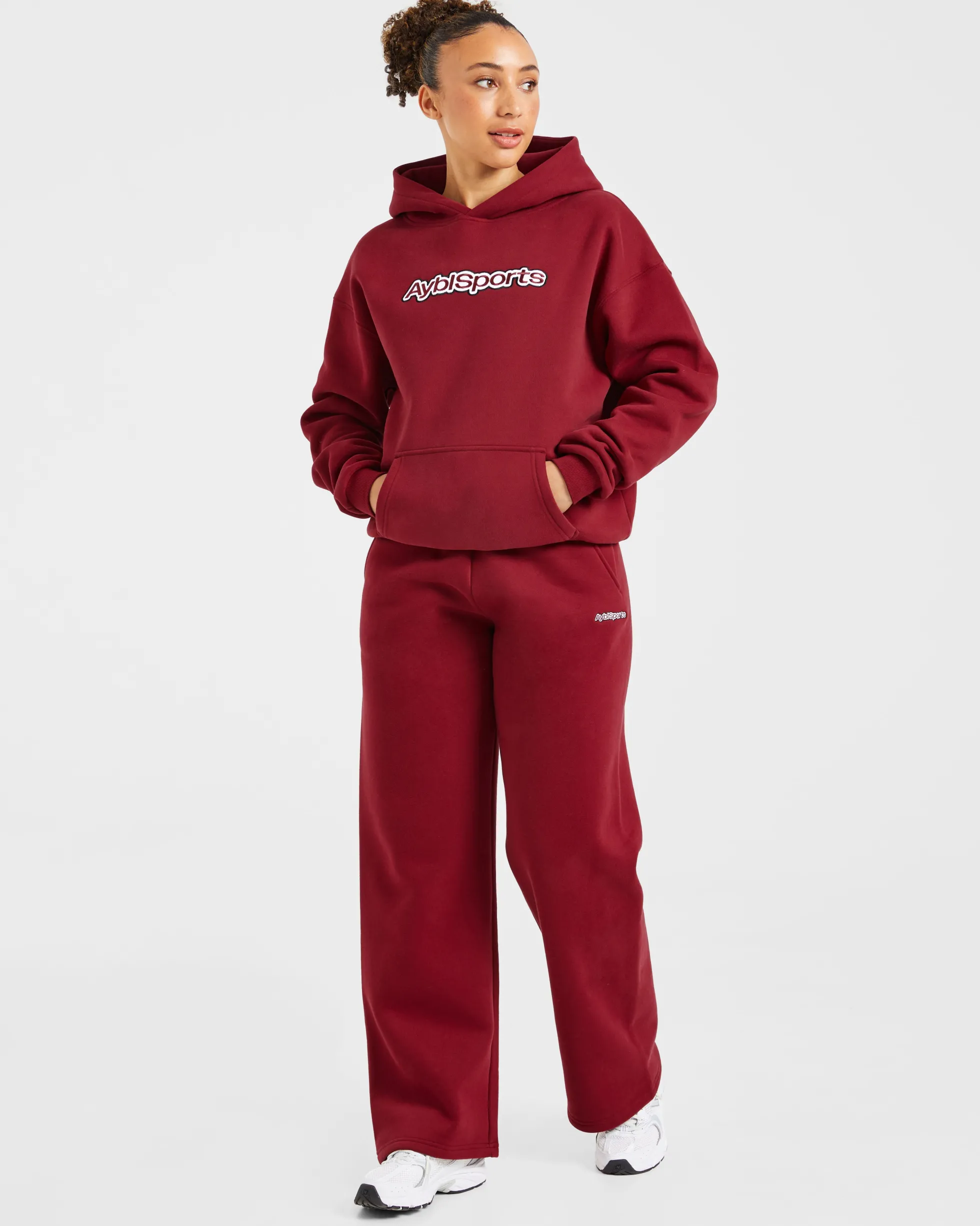 AYBL Sports Outline Oversized Straight Leg Joggers