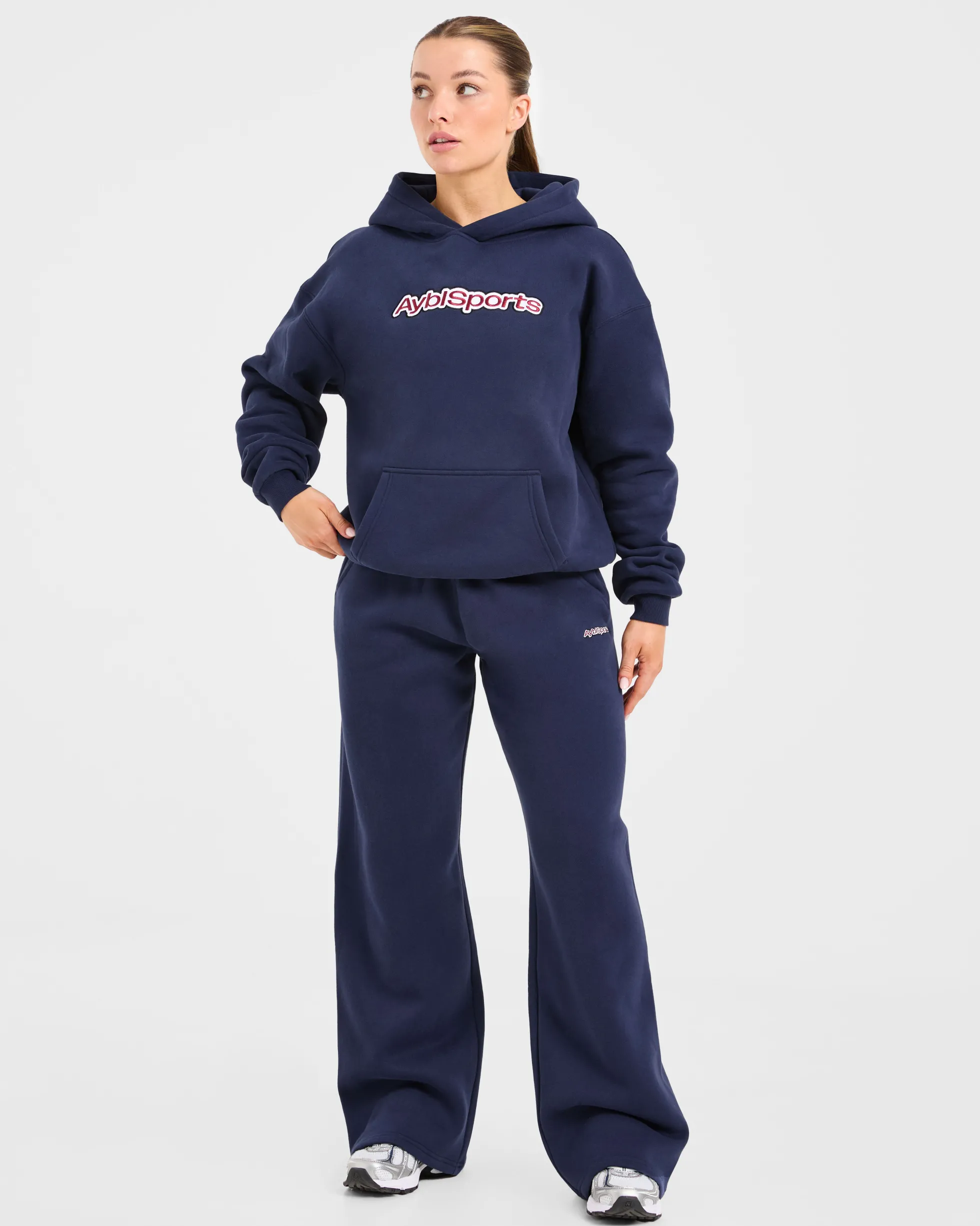 AYBL Sports Outline Oversized Straight Leg Joggers