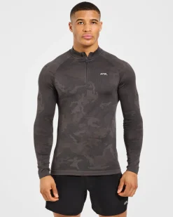Camo Seamless 1/4 Zip Pullover
