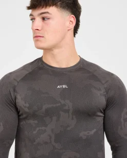 Camo Seamless Long Sleeve T Shirt