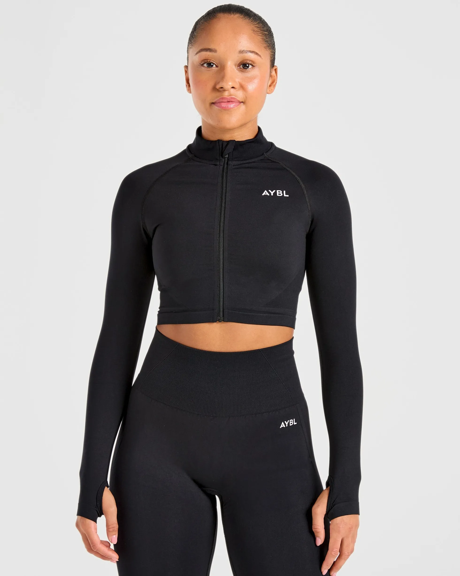 Empower Seamless Crop Zip Jacket