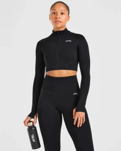 Empower Seamless Crop Zip Jacket