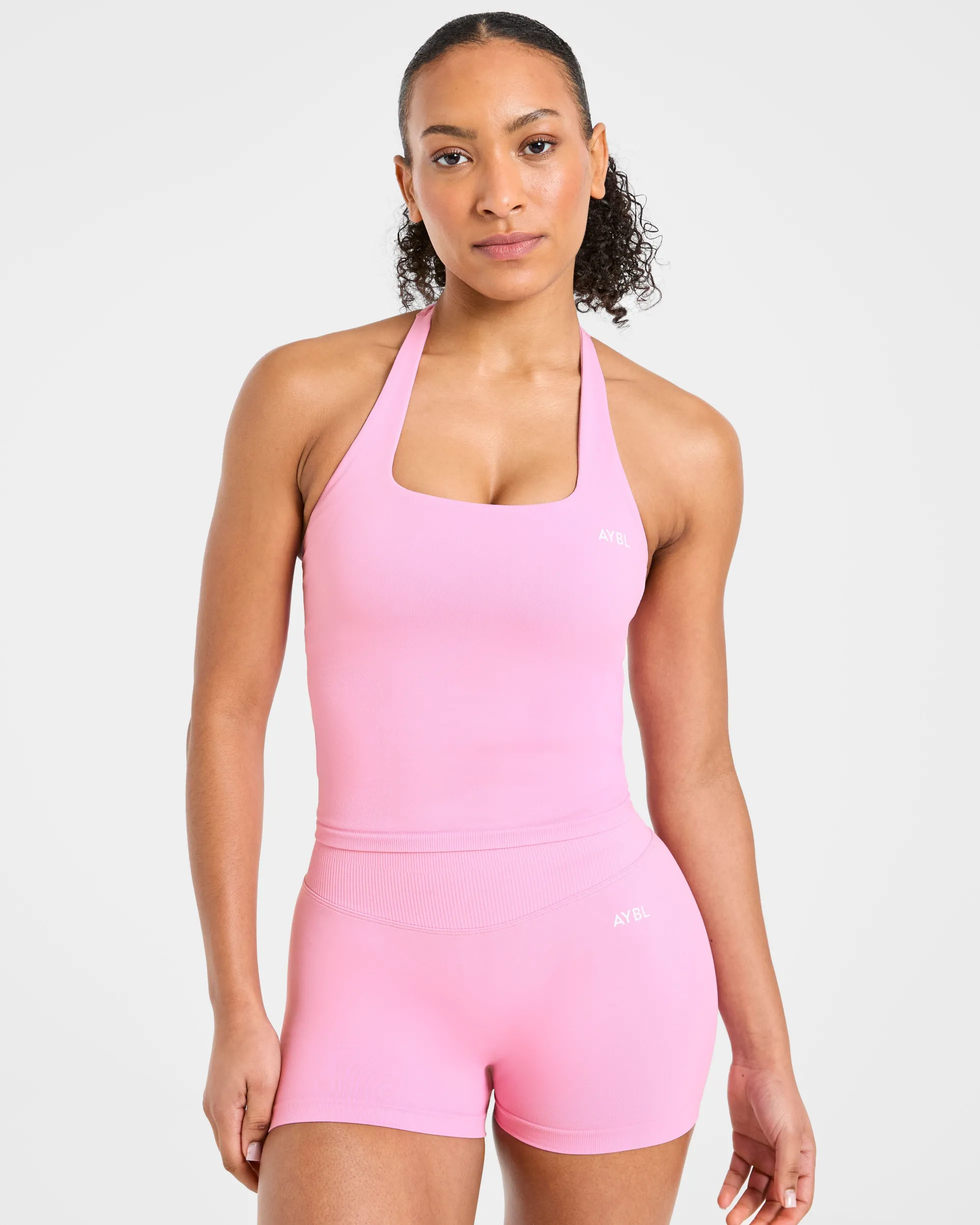 Enhance Seamless Halterneck Top