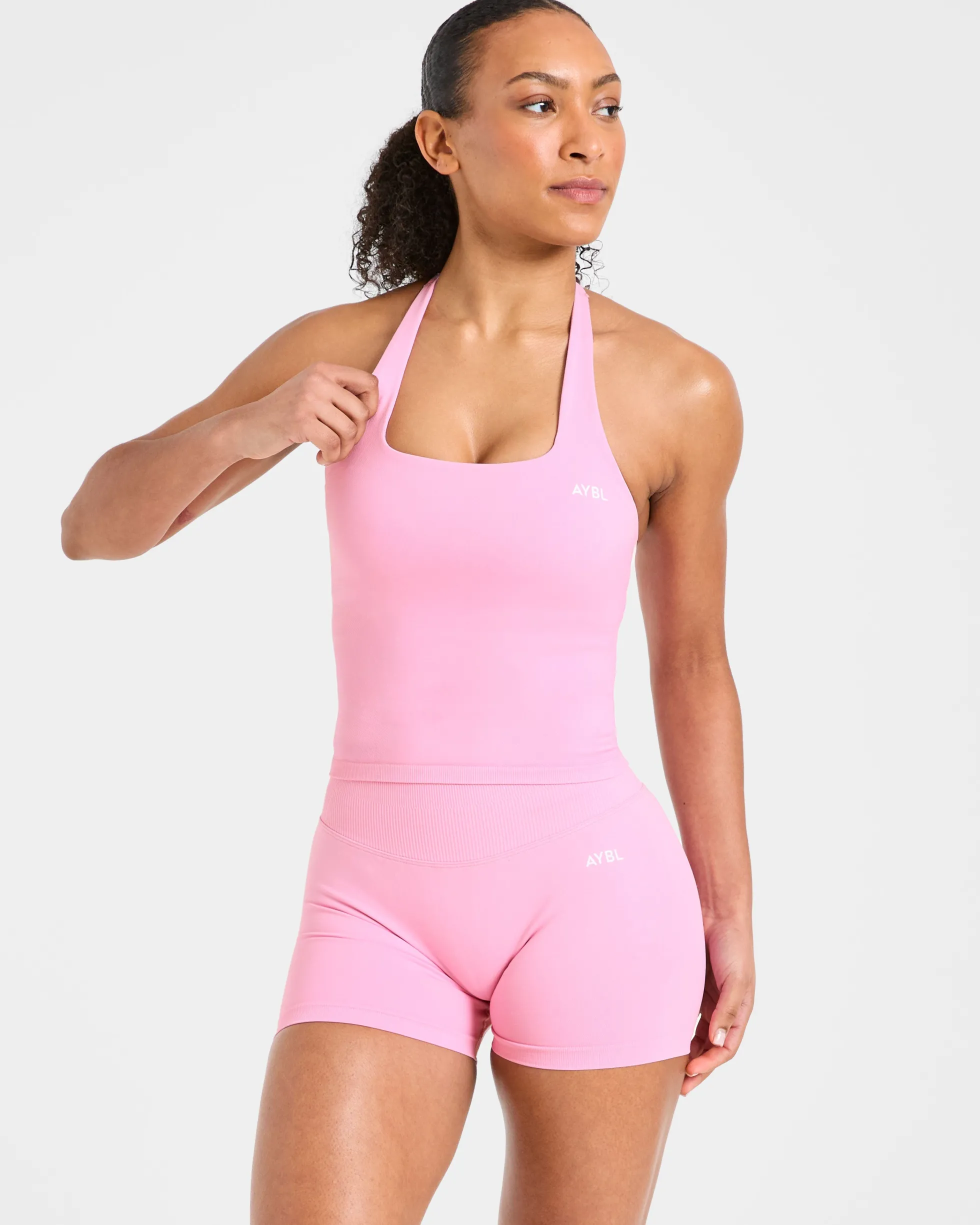 Enhance Seamless Halterneck Top
