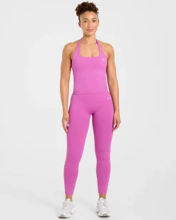 Enhance Seamless Halterneck Top