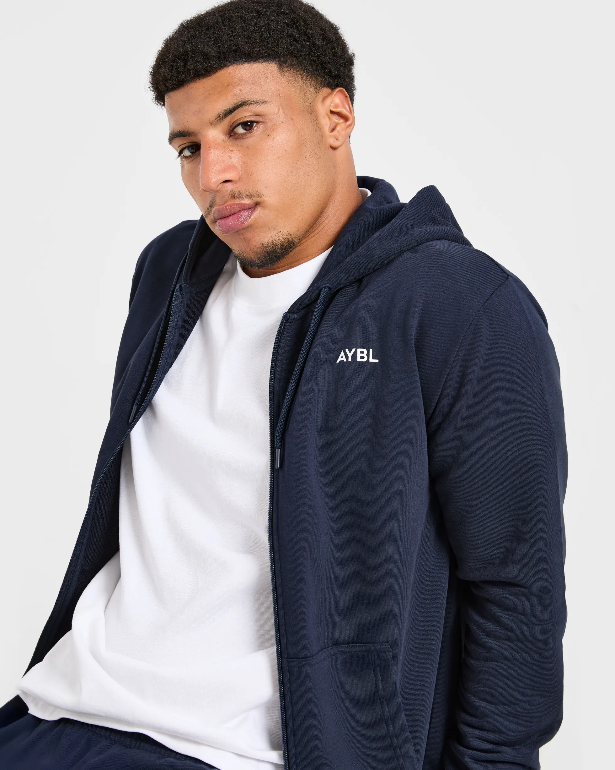 Essential Lightweight Zip Up Hoodie