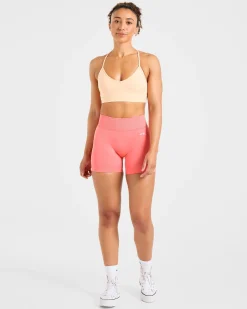 Essential V Neck Strappy Sports Bra