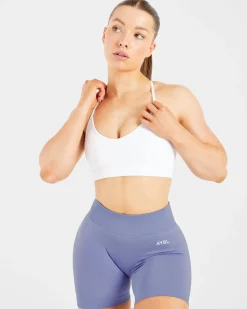 Essential V Neck Strappy Sports Bra