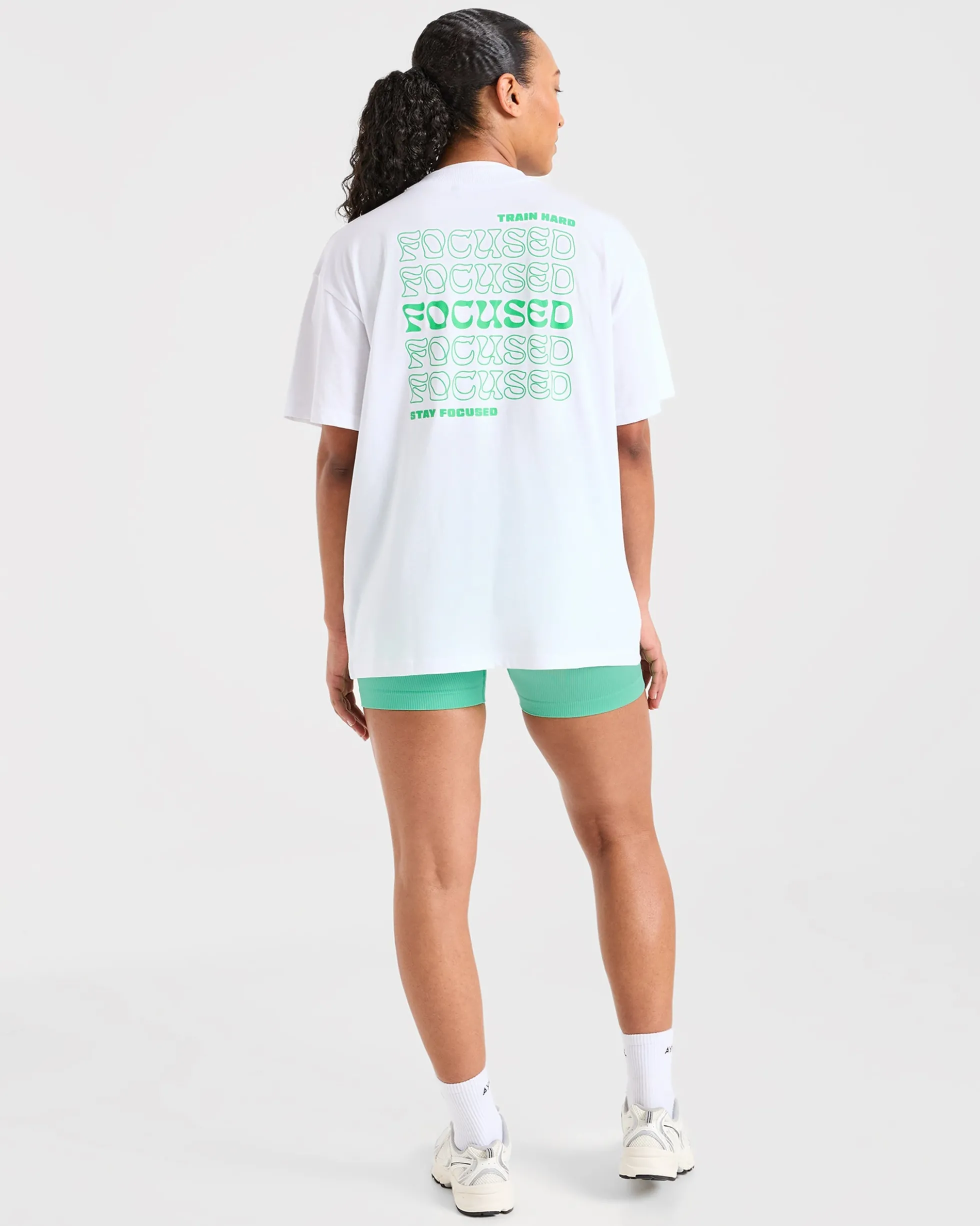 Focused Wavy Oversized T Shirt
