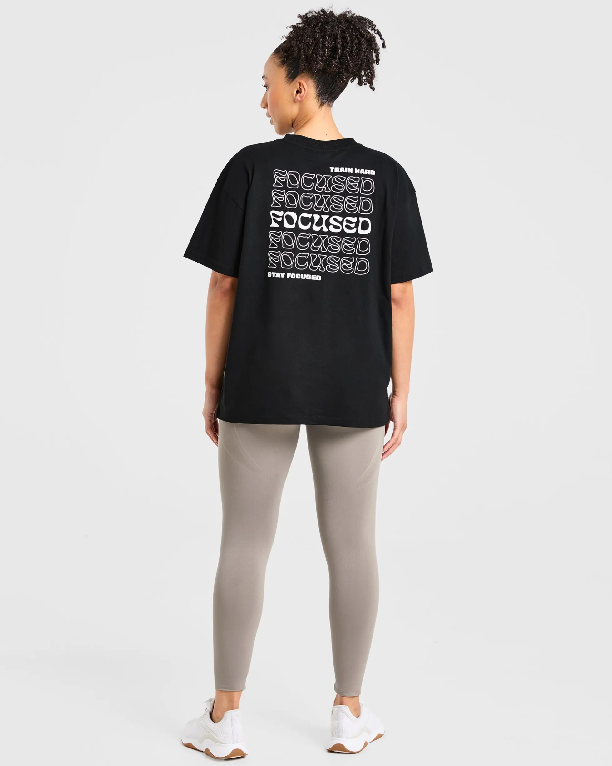 Focused Wavy Oversized T Shirt