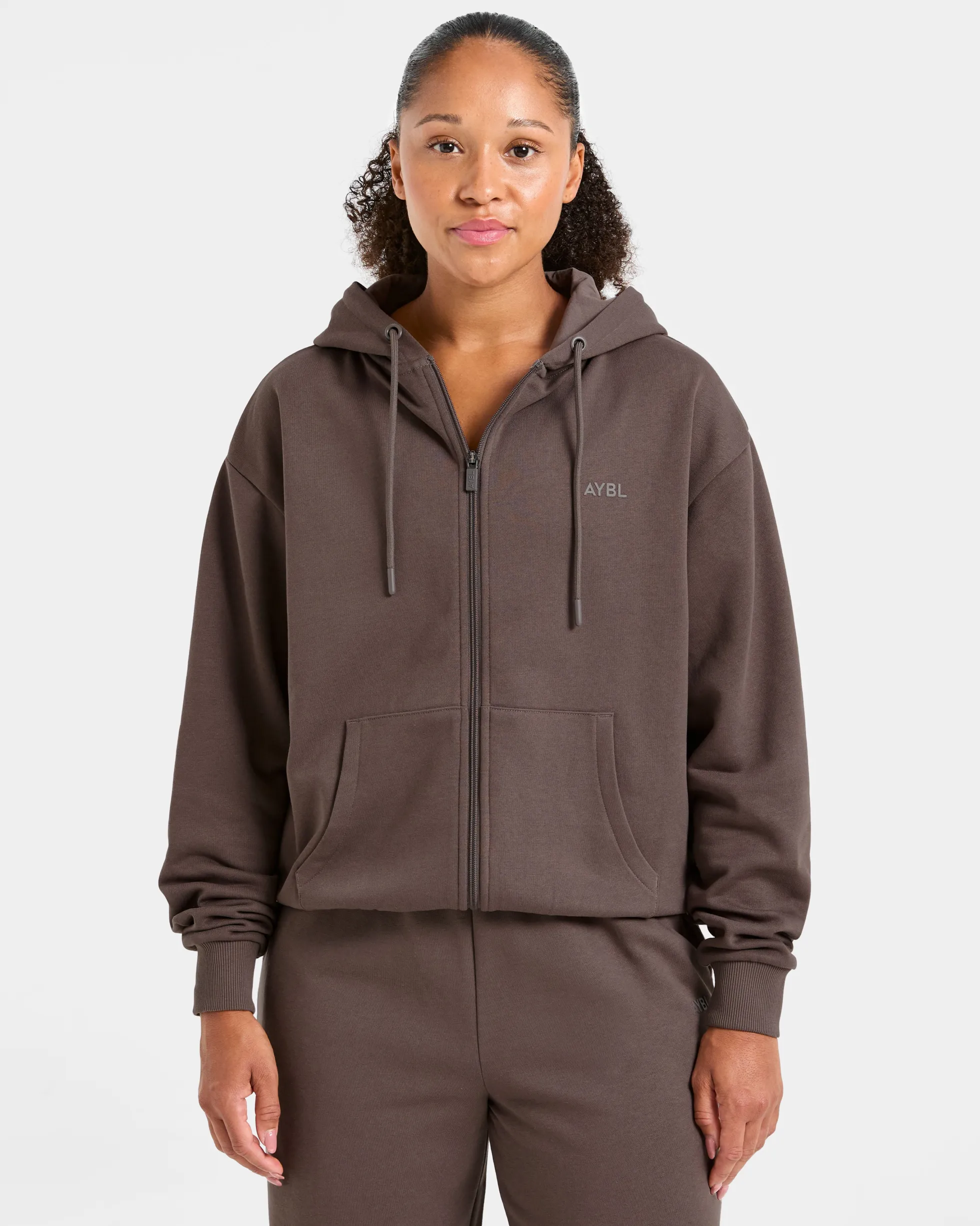 Lifestyle Oversized Zip Up Hoodie