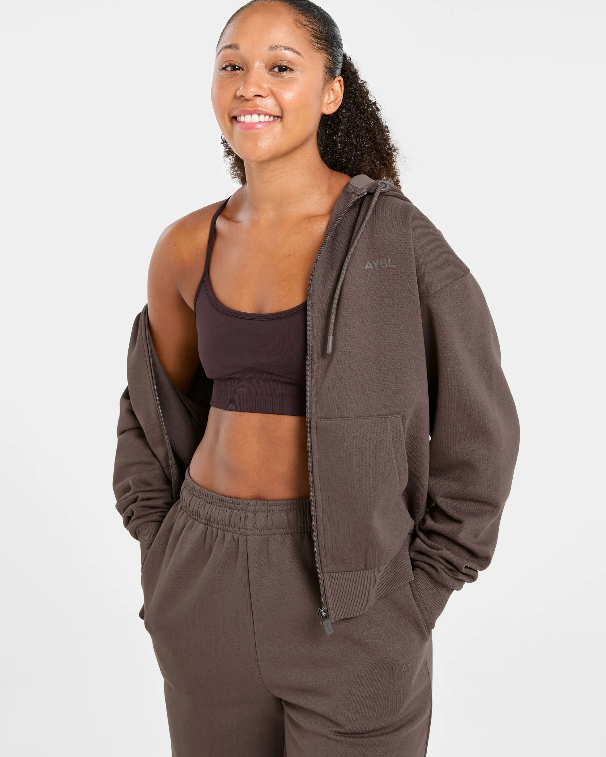 Lifestyle Oversized Zip Up Hoodie
