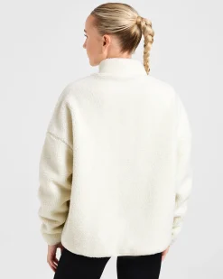 Oversized Zip Up Fleece Jacket