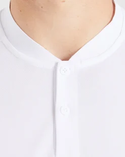 Performance Collarless Polo Shirt