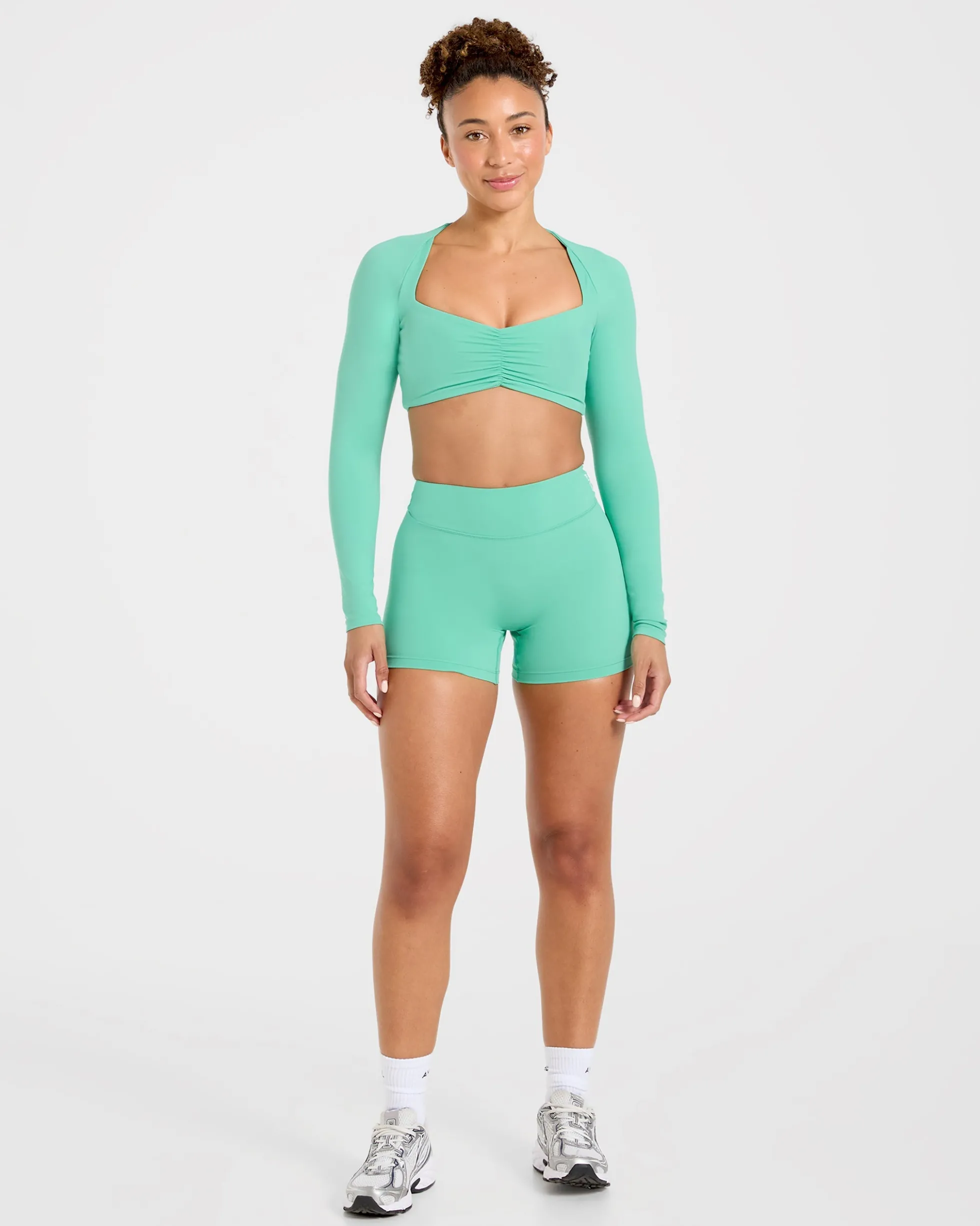 Physique Long Sleeve Crop Top