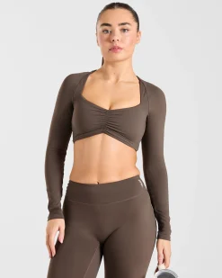 Physique Long Sleeve Crop Top
