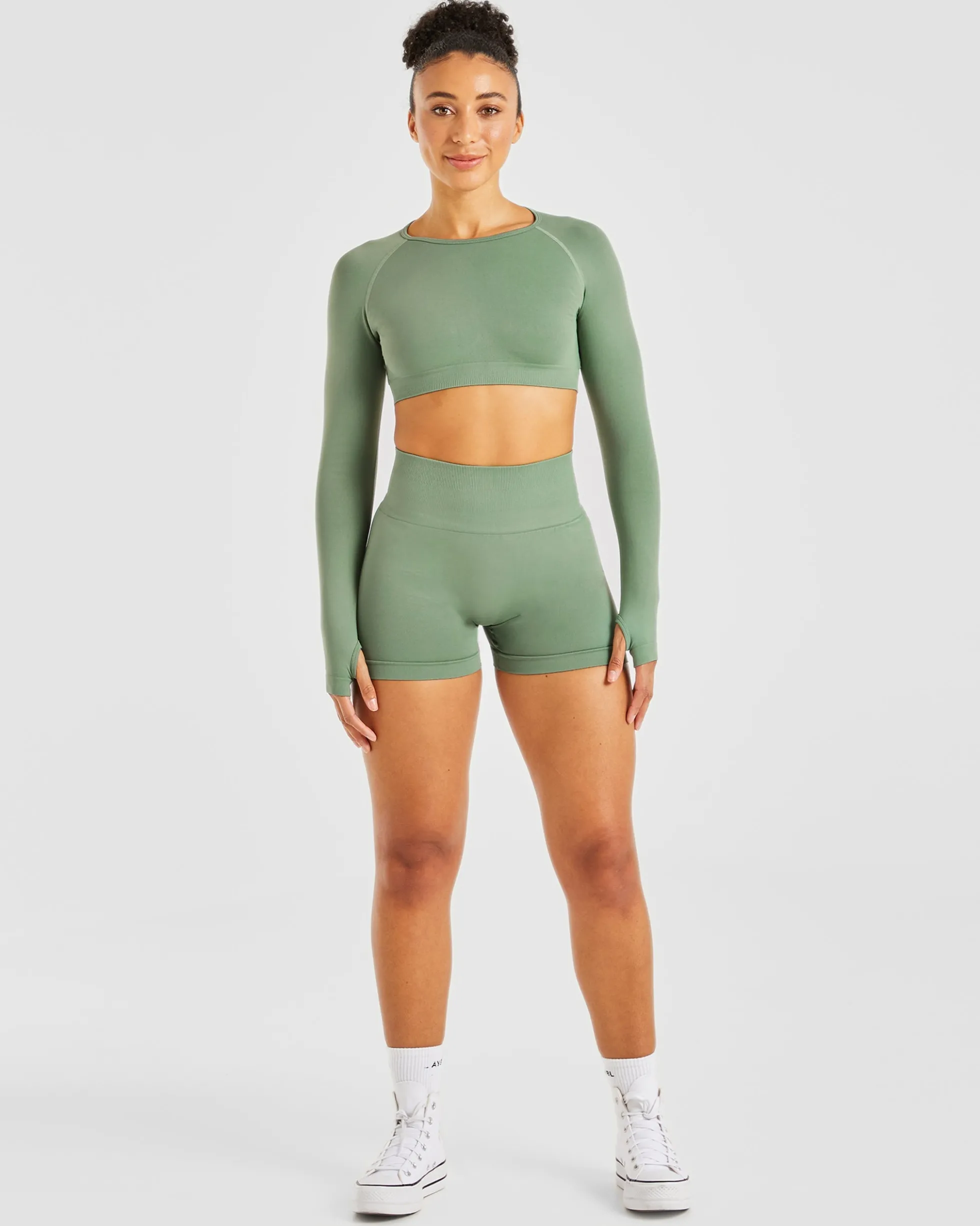 Power Seamless Long Sleeve Crop Top