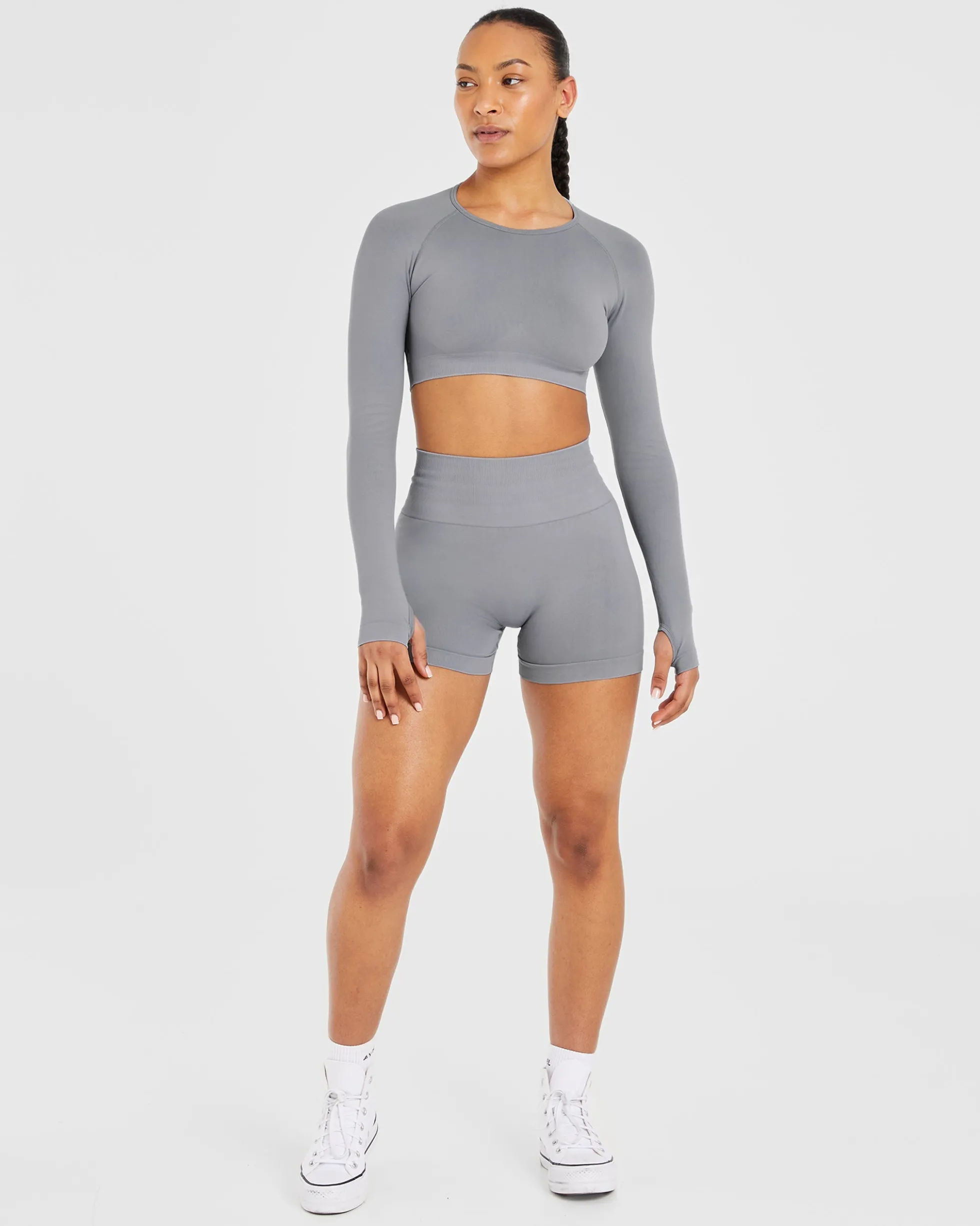 Power Seamless Long Sleeve Crop Top