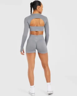 Power Seamless Long Sleeve Crop Top