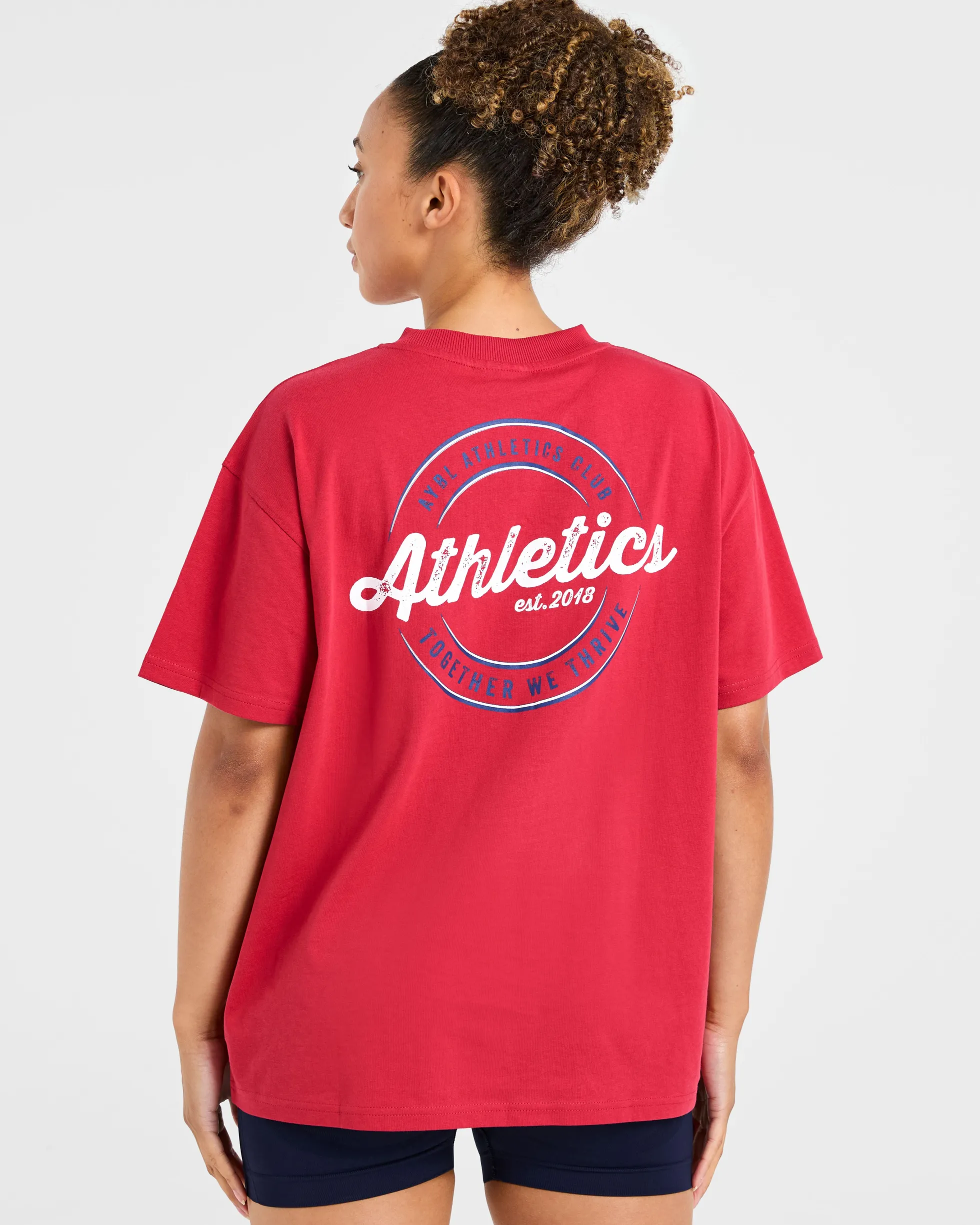 Retro Athletics Club Oversized T Shirt