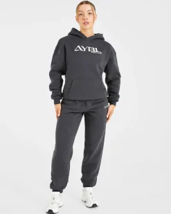 Retro Embroidered Oversized Joggers