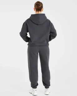 Retro Embroidered Oversized Joggers