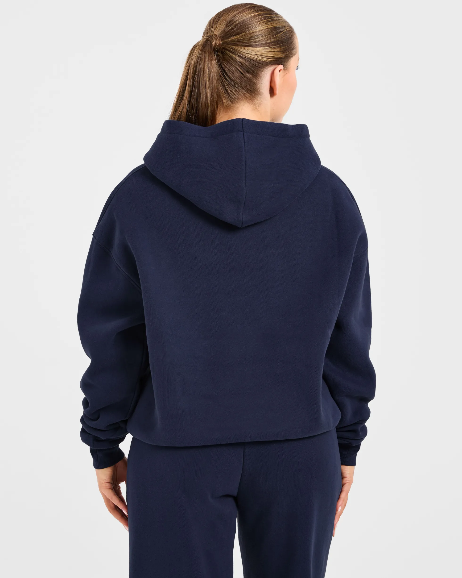 Retro Embroidered Oversized Hoodie