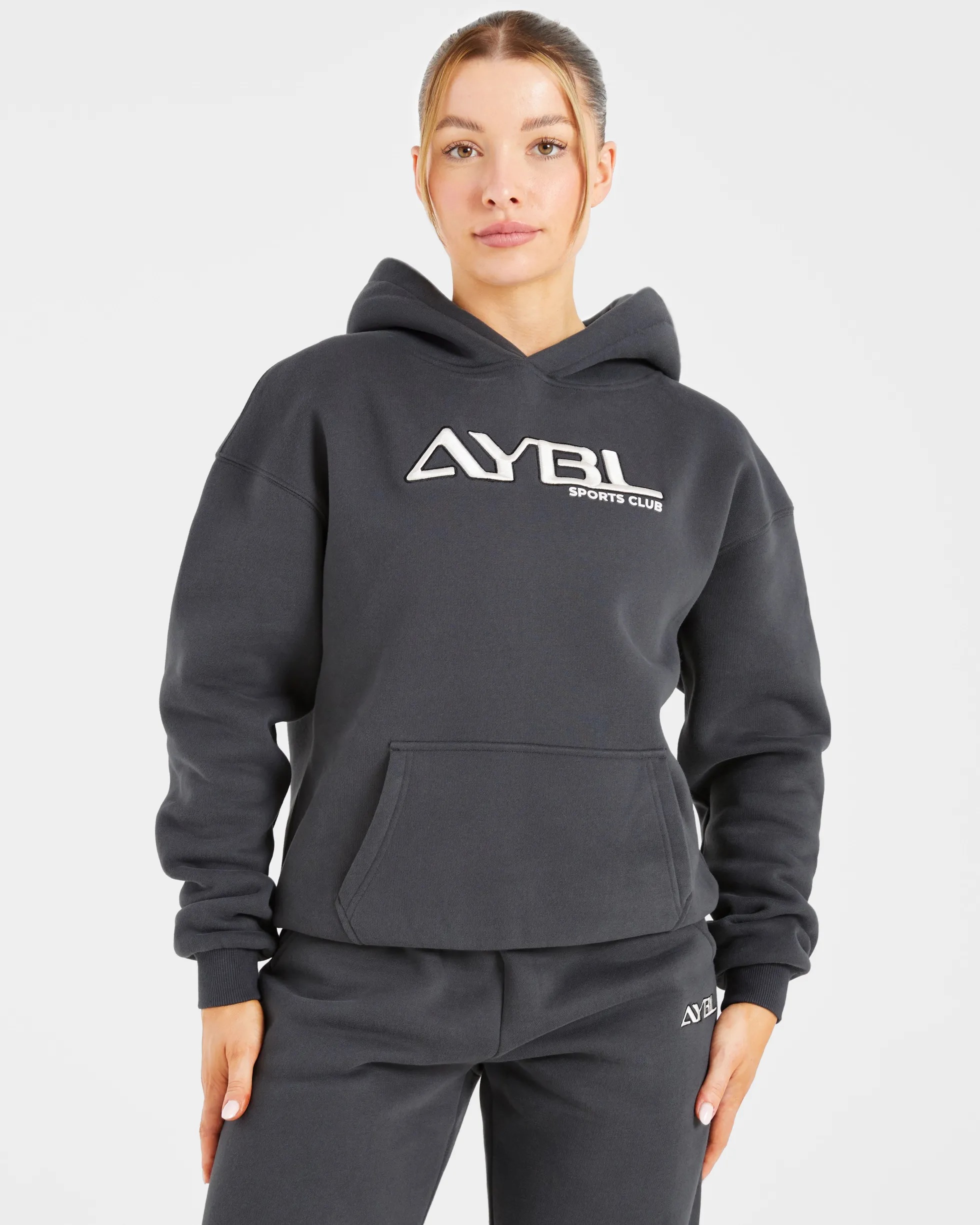 Retro Embroidered Oversized Hoodie