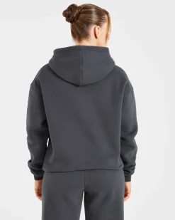 Retro Embroidered Oversized Hoodie