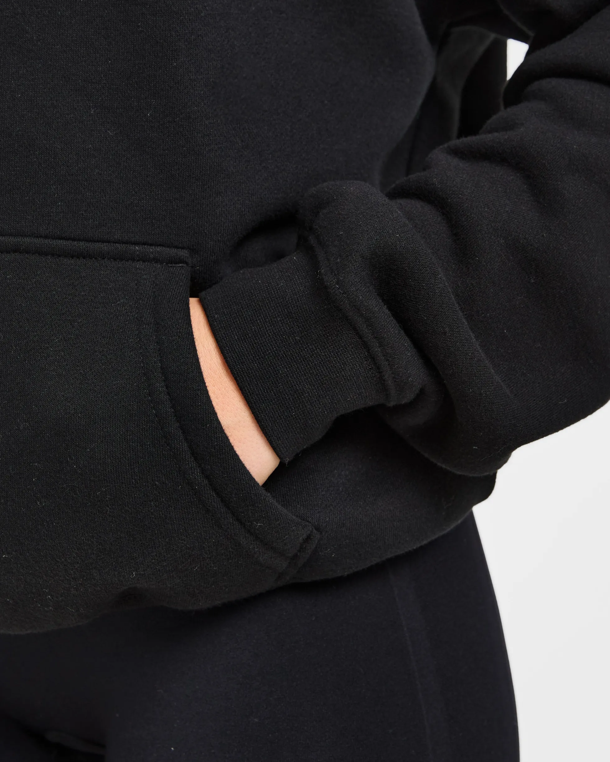 Script Embroidered Oversized Hoodie