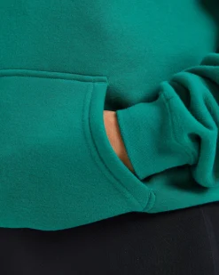 Script Embroidered Oversized Hoodie