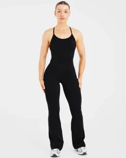 Sculpt Backless Flared All In One