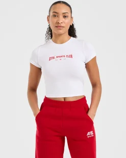 Sports Club Varsity Baby Tee