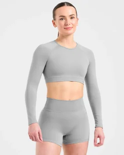 Staple Long Sleeve Crop Top