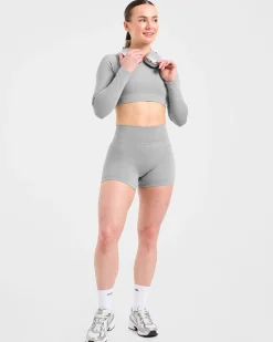 Staple Long Sleeve Crop Top