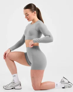 Staple Long Sleeve Crop Top