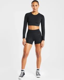 Staple Long Sleeve Crop Top