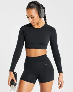 Staple Long Sleeve Crop Top