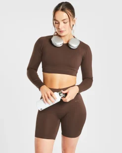 Staple Long Sleeve Crop Top