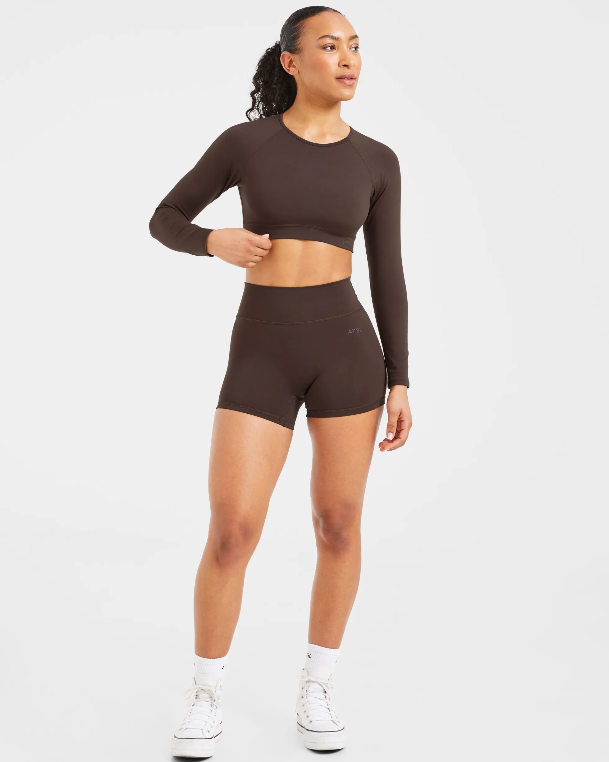 Staple Long Sleeve Crop Top