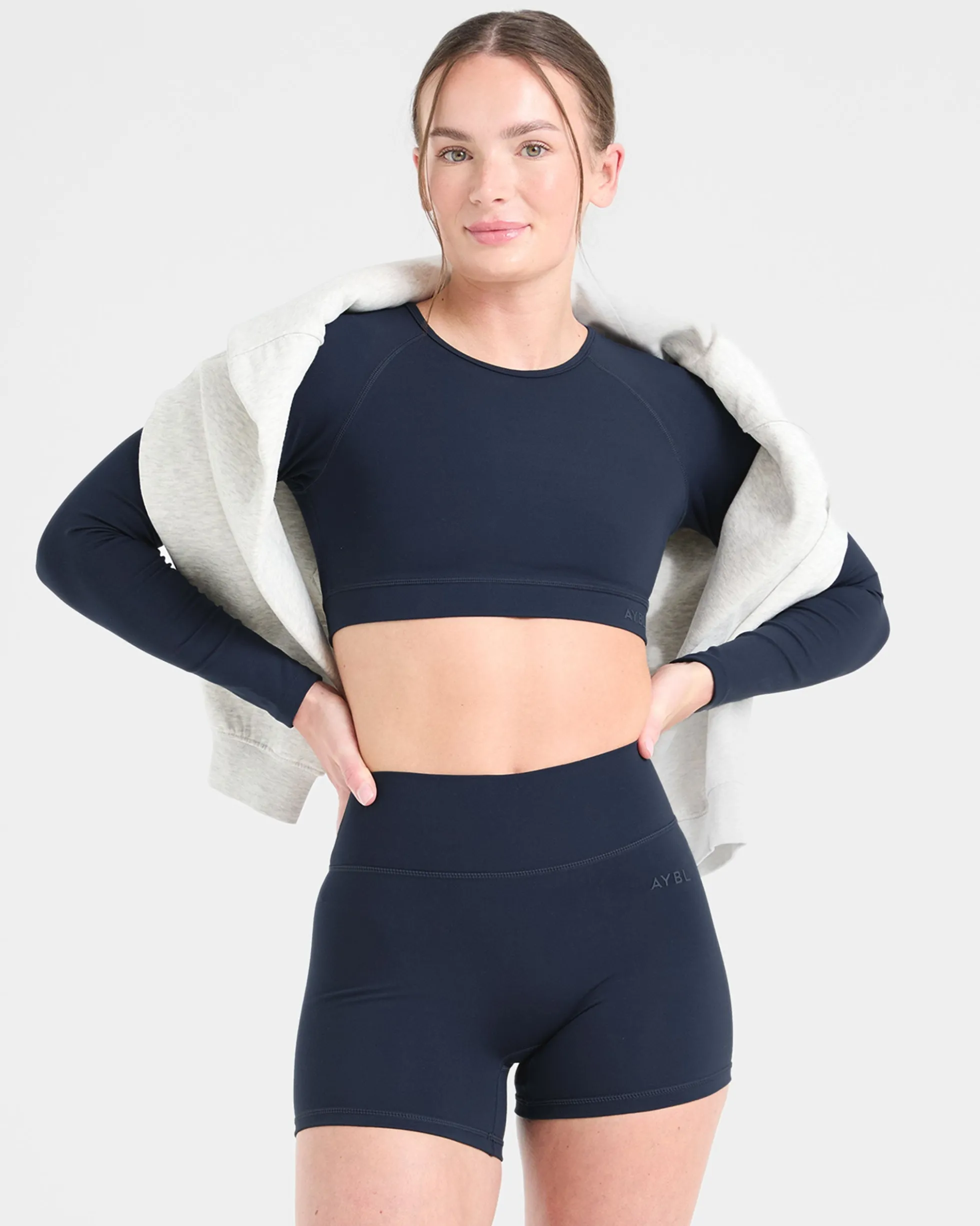 Staple Long Sleeve Crop Top