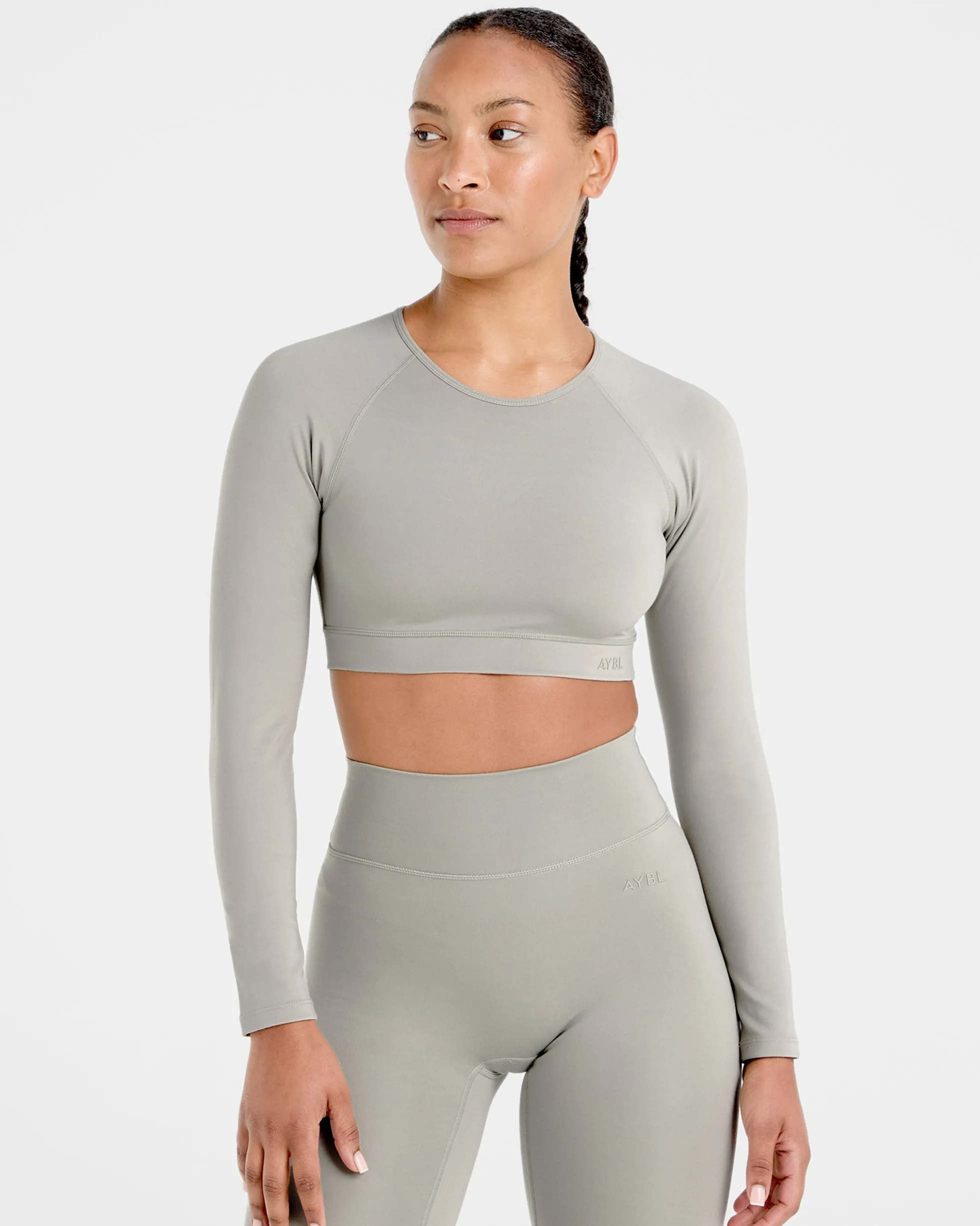 Staple Long Sleeve Crop Top