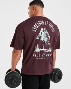Strength Of Titans Oversized T Shirt