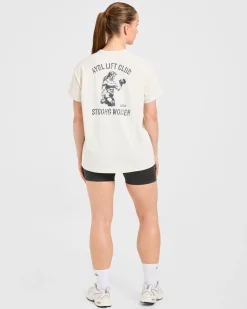 Strong Women Graphic Oversized T Shirt
